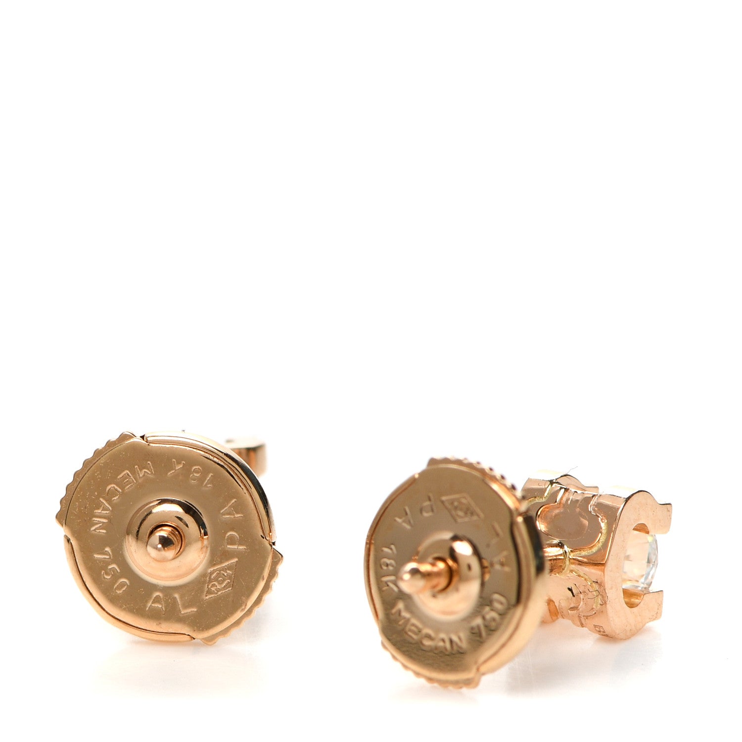 Cartier 18K Pink Gold Diamond .46ctw C De Cartier Earrings 3 of 5