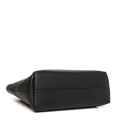 Burberry Calfskin Logo Embossed Medium Ardwell Tote Black 4 of 10