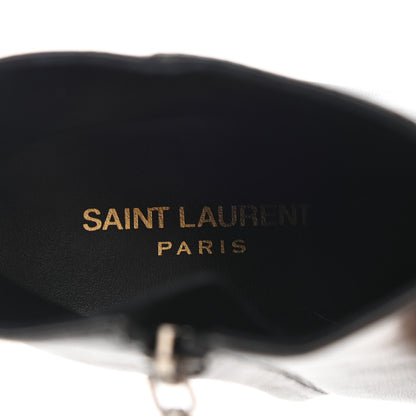Saint Laurent Calfskin Loulou 70 Ankle Boots 37.5 Black 6 of 7