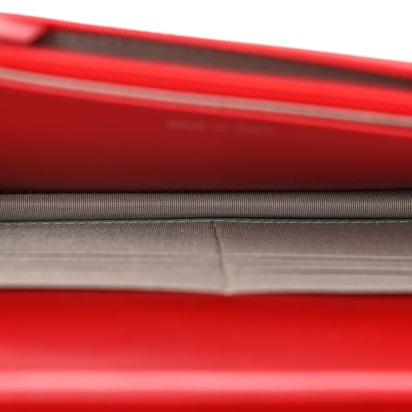 Patent Quilted Brilliant Wallet On Chain WOC Red