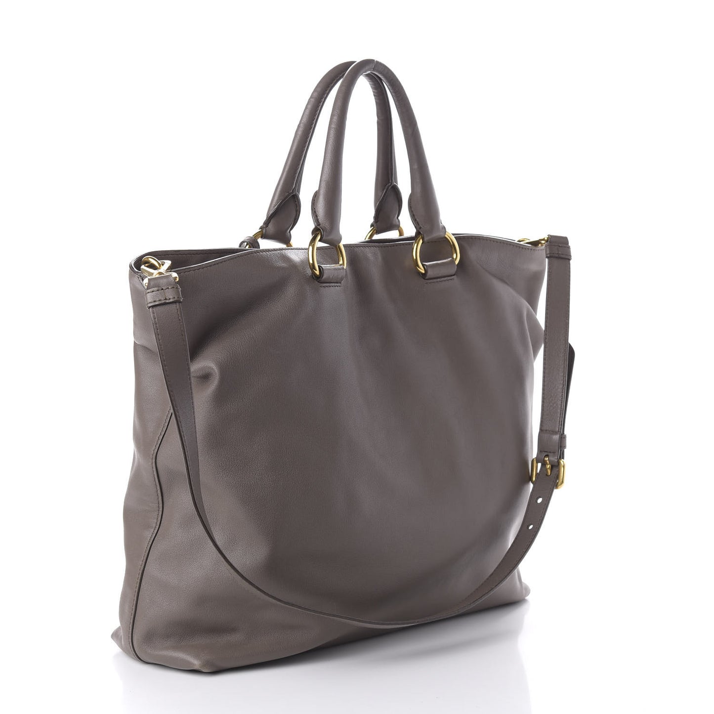 Soft Calf Shopping Tote Bambu