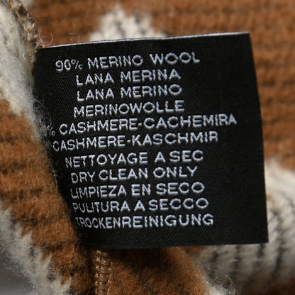 Hermes Wool Cashmere Avalon Pillow PM Ecru Camel 4 of 4
