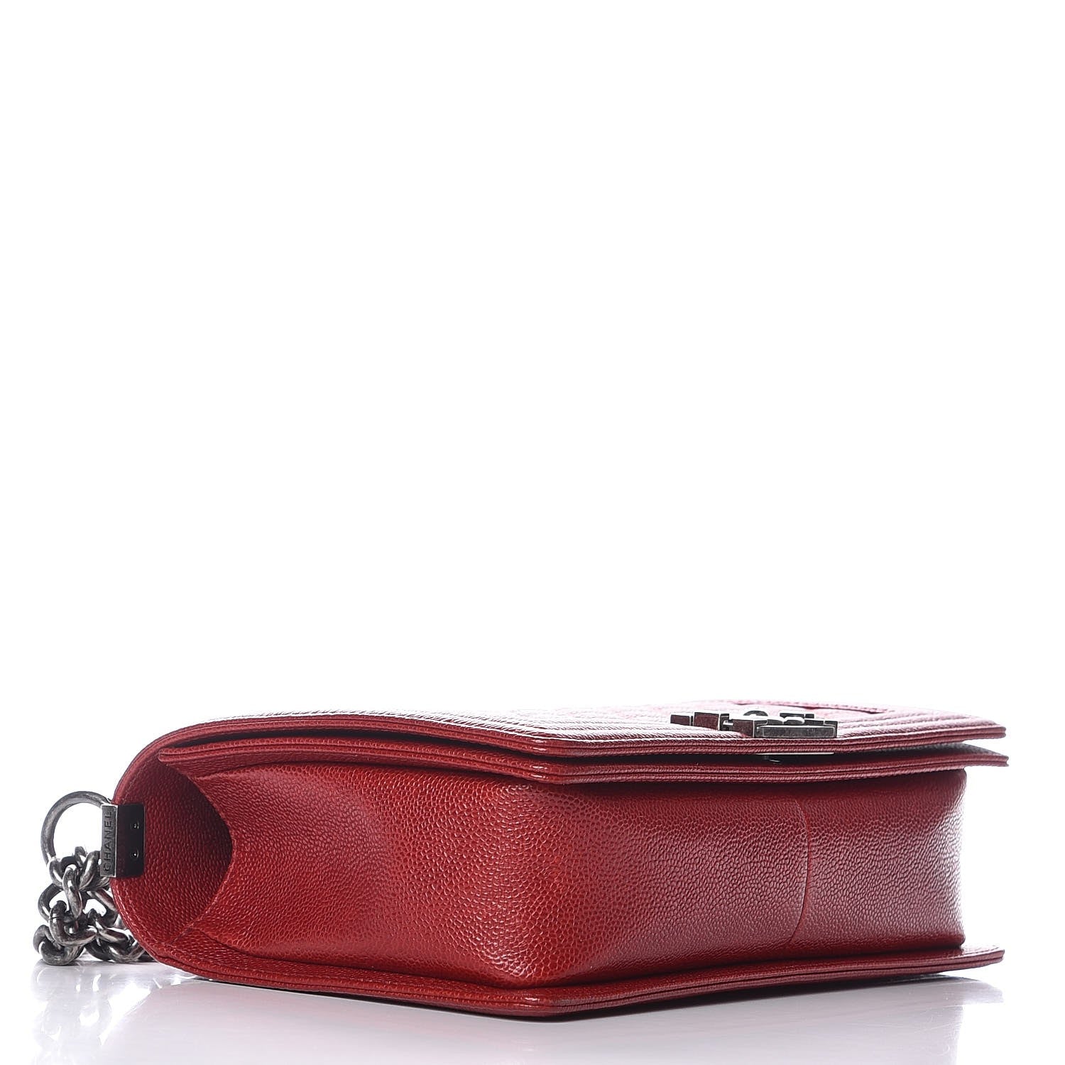 Chanel Caviar Quilted New Medium Boy Flap Dark Red 4 of 7