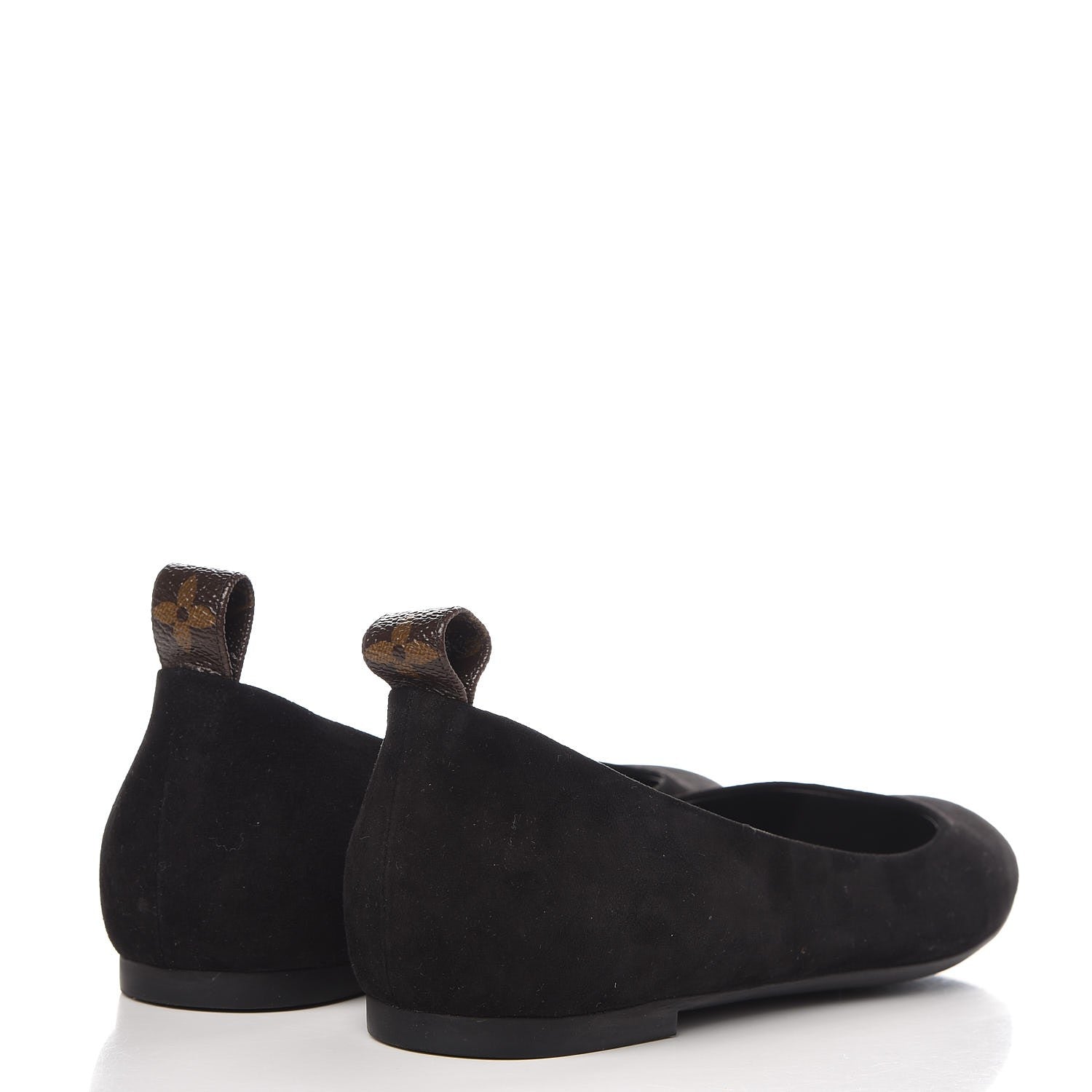Louis Vuitton Suede Monogram Uniformes Ballet Flats 36 Black 4 of 8