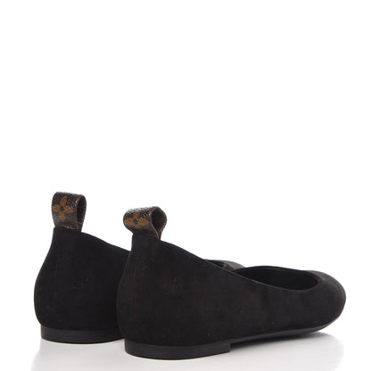 Louis Vuitton Suede Monogram Uniformes Ballet Flats 36 Black 4 of 8