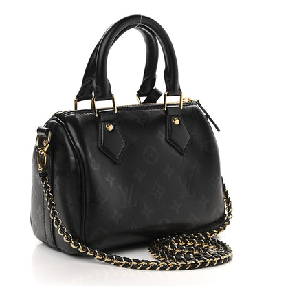 Louis Vuitton Monogram Ink Speedy BB Black 2 of 9