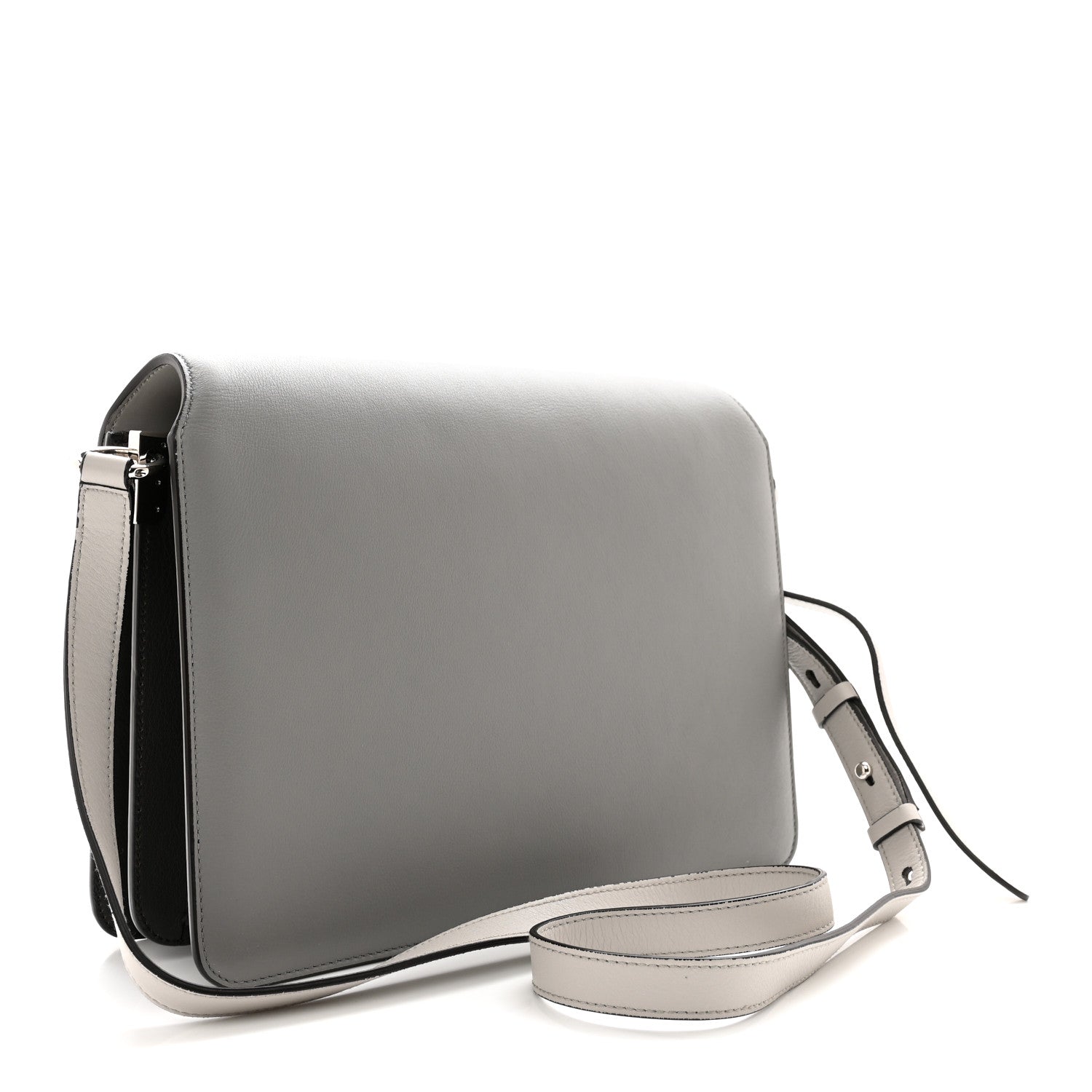 Salvatore Ferragamo Calfskin Joanne Crossbody Flannel Fossil Grey 3 of 11
