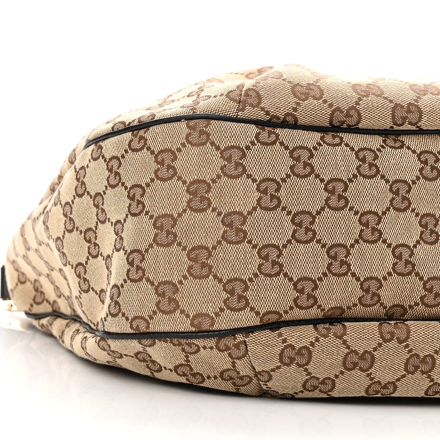 Gucci Monogram Large New Ladies Web Hobo Dark Brown 9 of 11