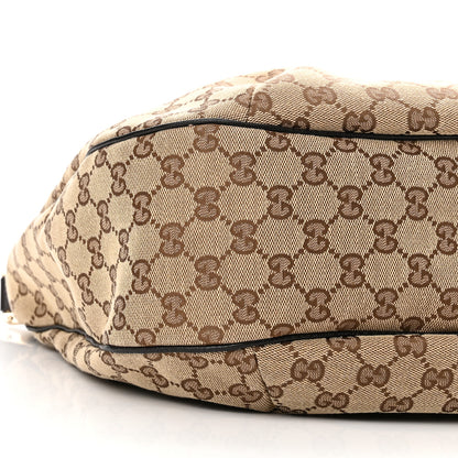 Gucci Monogram Large New Ladies Web Hobo Dark Brown 9 of 11