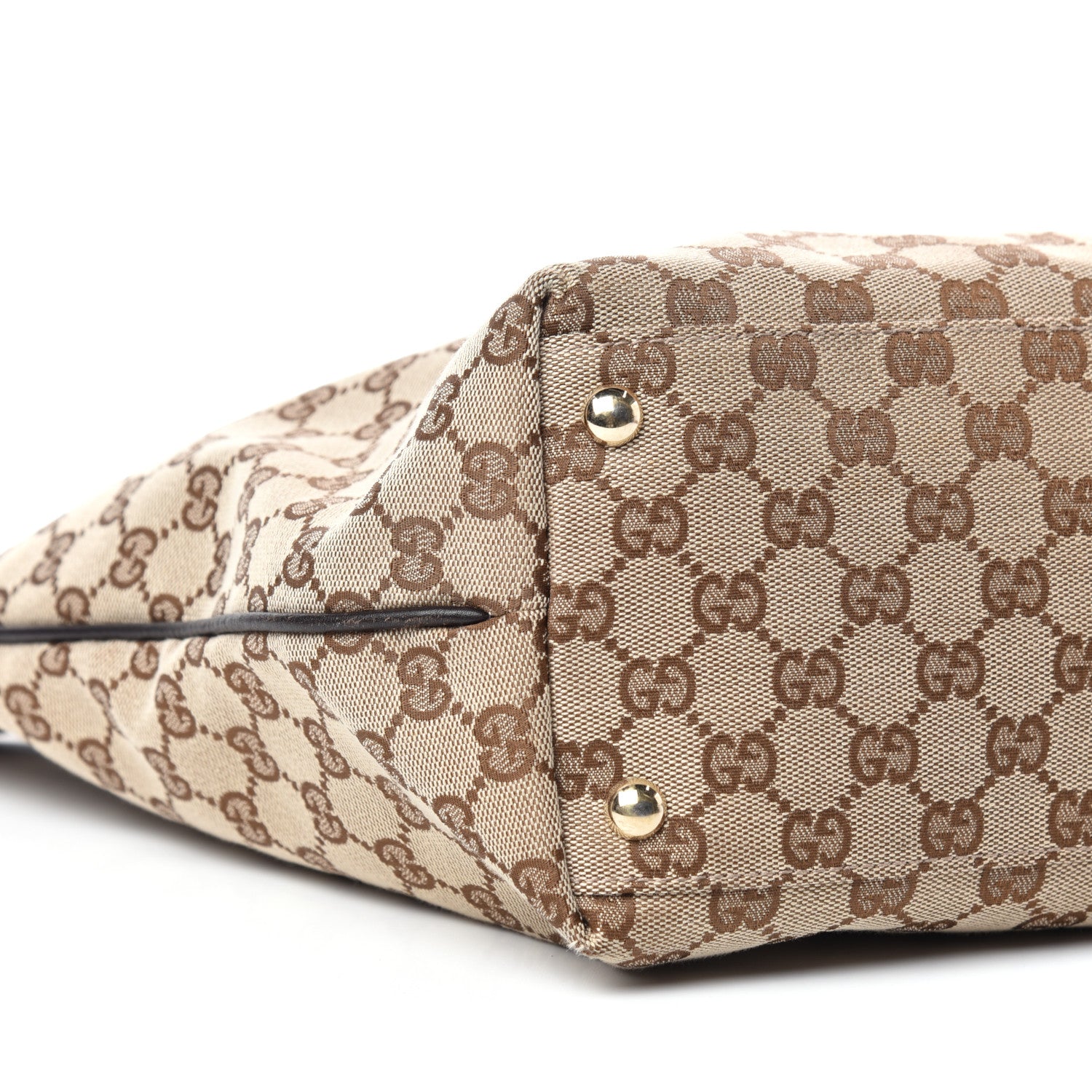 Gucci Monogram Large New Britt Tote Brown 8 of 10