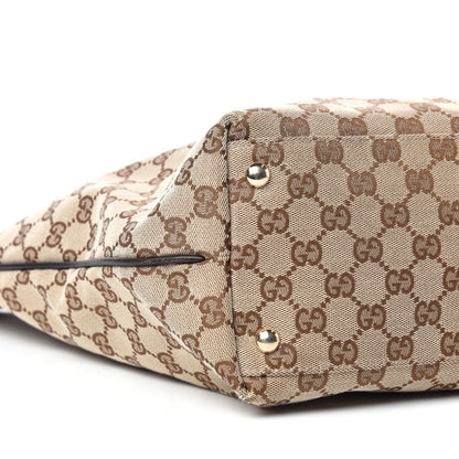 Gucci Monogram Large New Britt Tote Brown 8 of 10
