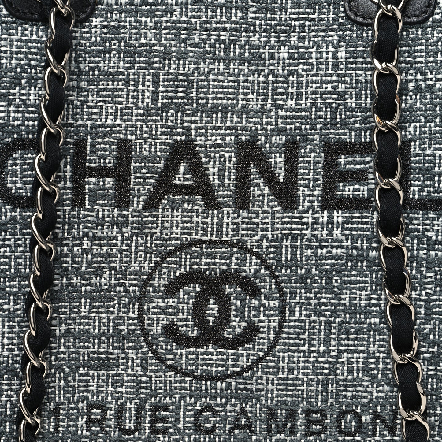 Canvas Medium Deauville Tote Charcoal