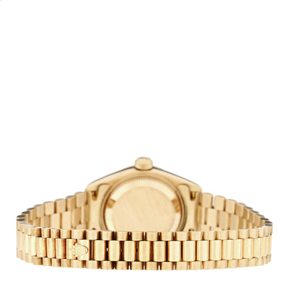 Rolex 18K Yellow Gold Diamond Ruby 26mm Datejust President Watch Champagne 69178 4 of 5