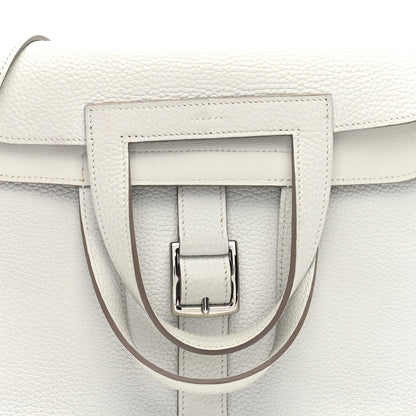 Hermes Taurillon Clemence Halzan 31 GM Craie 8 of 10