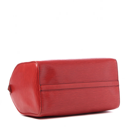 Louis Vuitton Epi Speedy 30 Castillan Red 3 of 10