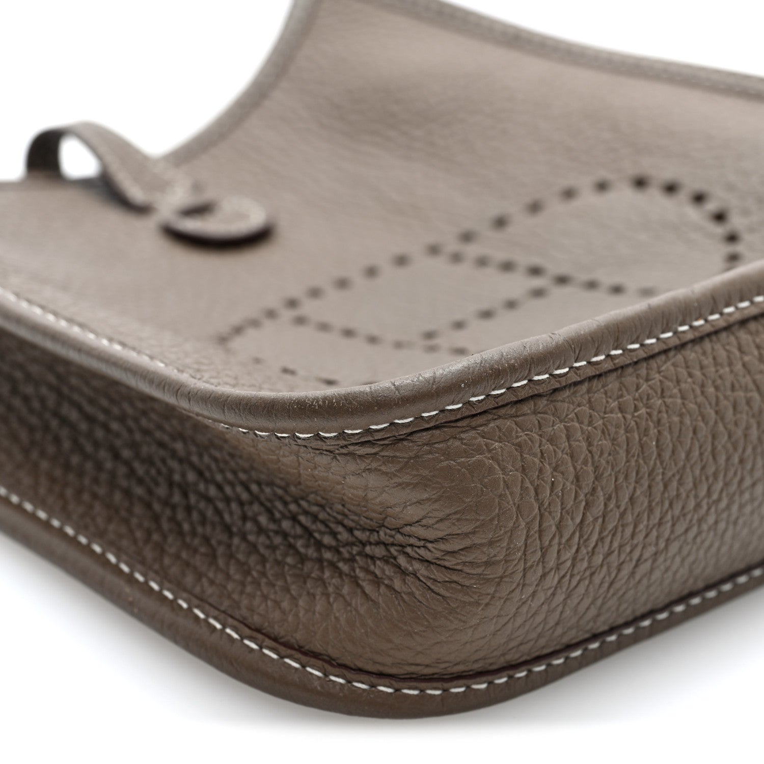Hermes Taurillon Clemence Amazone Evelyne TPM Etoupe Bleu Indigo 9 of 10