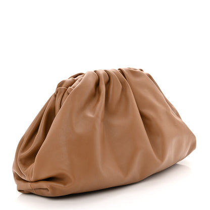 Bottega Veneta Smooth Butter Calf The Pouch Oversized Clutch Teak 3 of 10