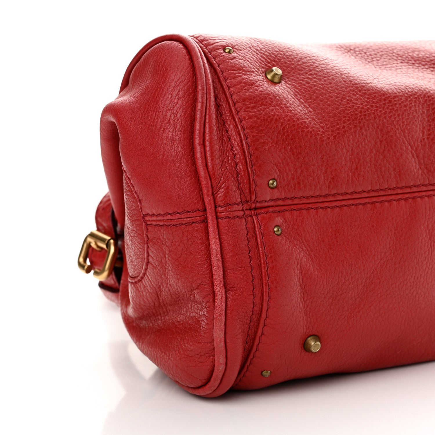 Chloe Calfskin Medium Paddington Satchel Red 7 of 11