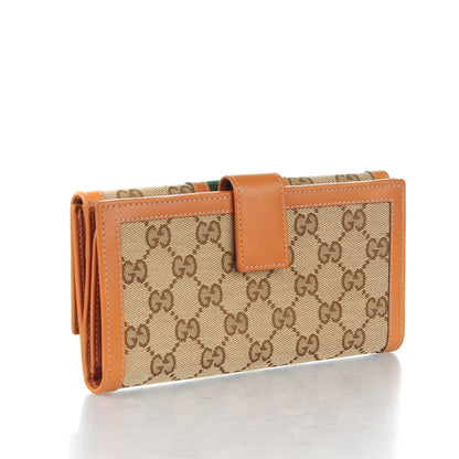 Gucci Monogram Vintage Web Continental Wallet Tobacco 3 of 8