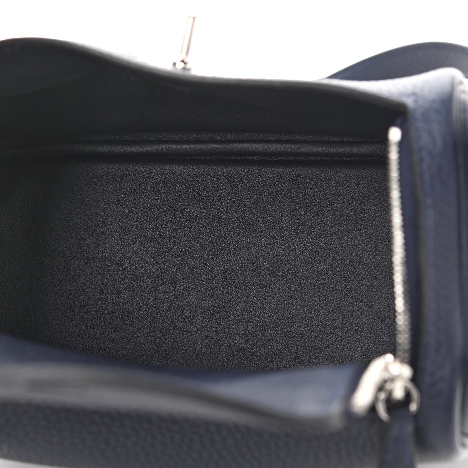 Hermes Taurillon Clemence Mini Lindy 20 Bleu Nuit 5 of 10