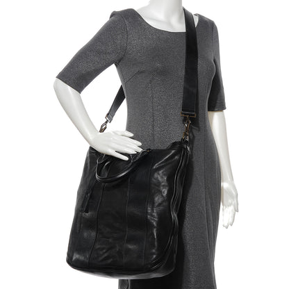 Burberry Vintage Washed Leather Medium Bonington Tote Black 2 of 8