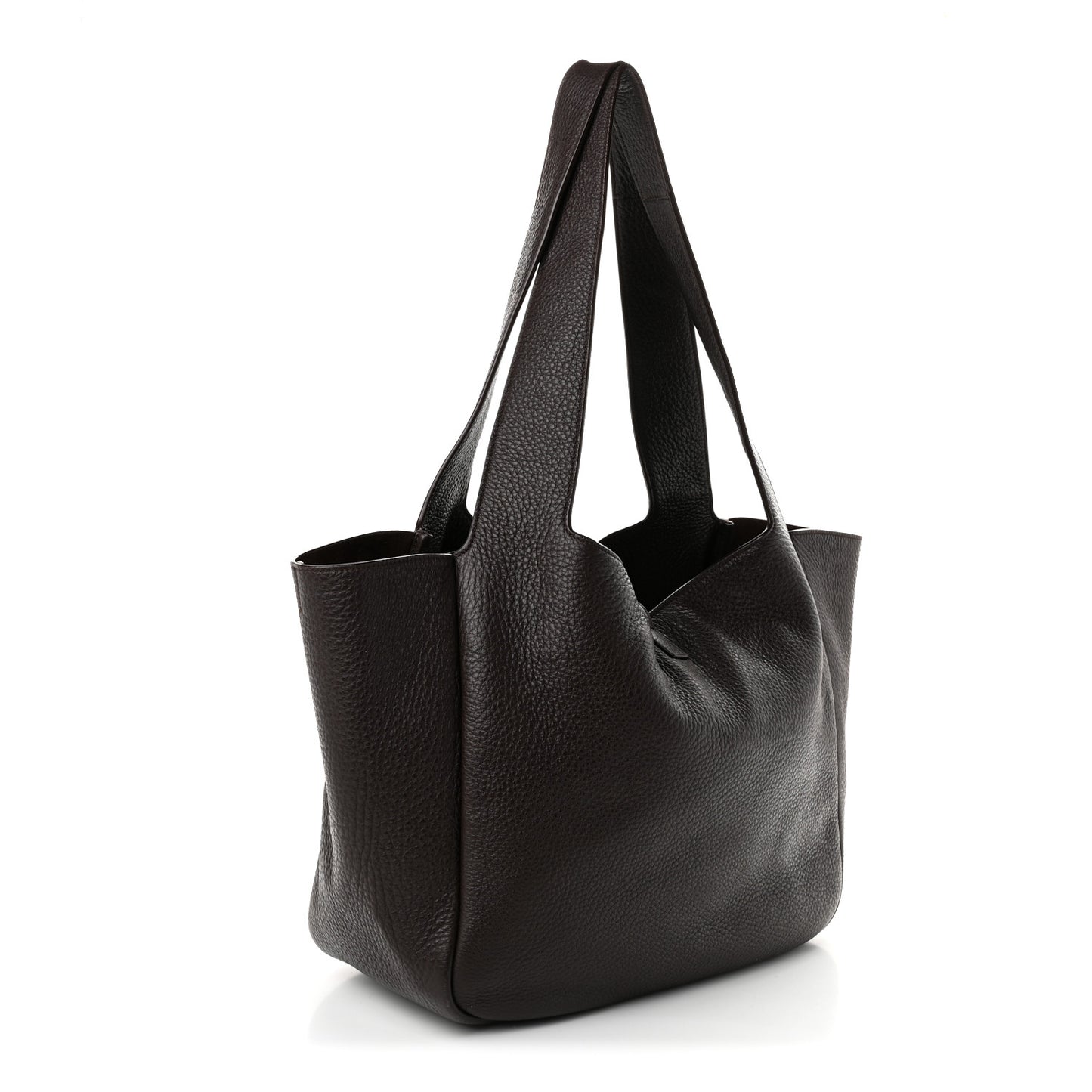 Grained Deerskin Bea Tote Sweet Chocolate