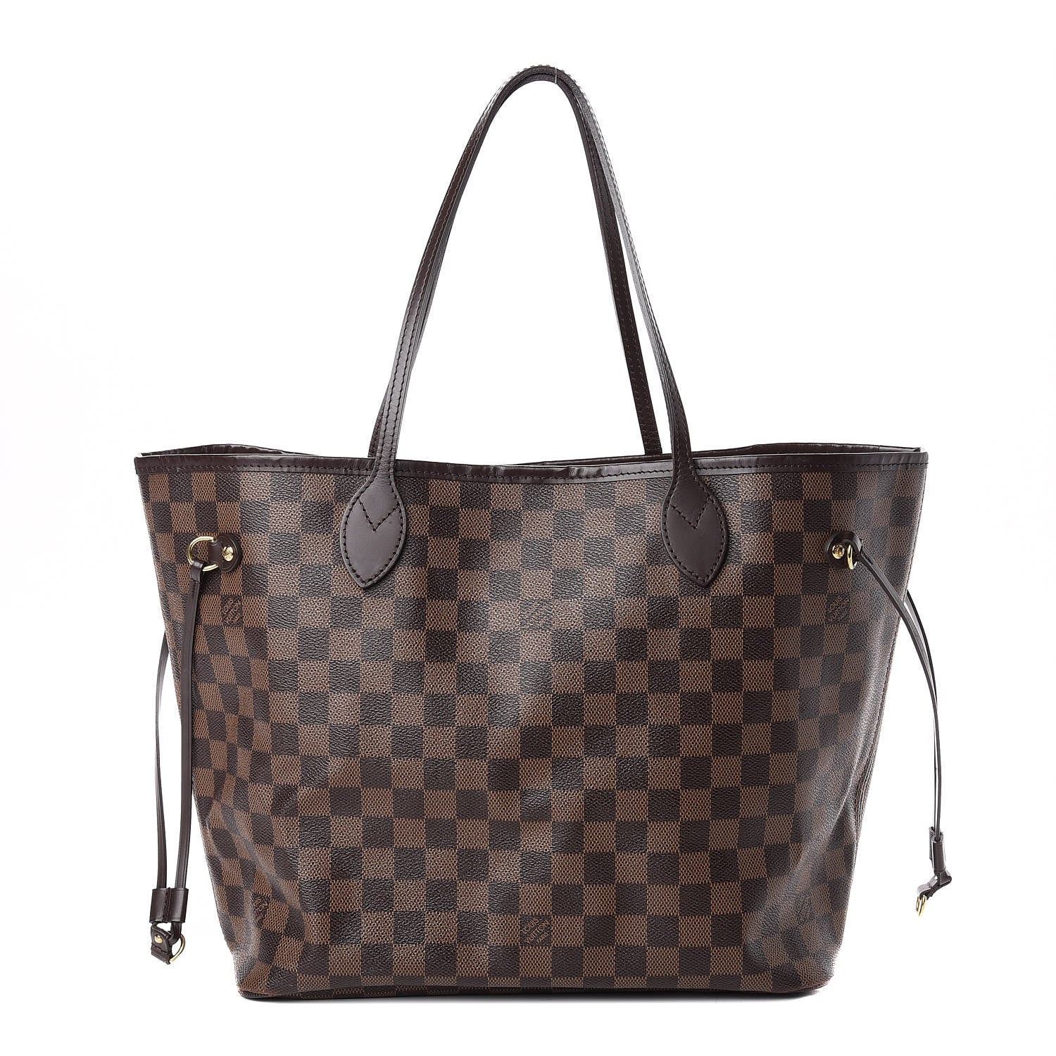 Louis Vuitton Damier Ebene Neo Neverfull MM Rose Ballerine 1 of 9