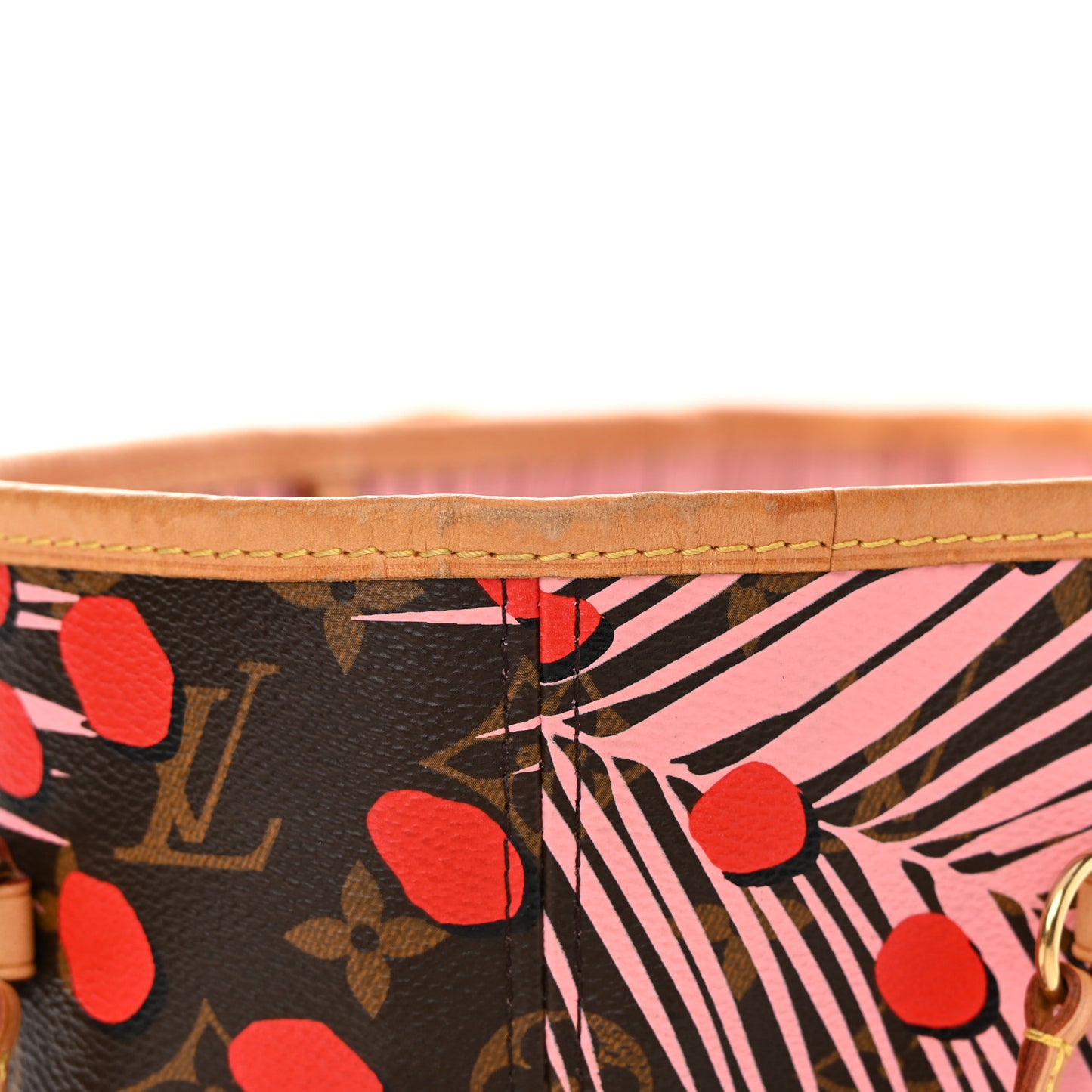 Monogram Jungle Dots Neo Neverfull MM Sugar Pink Poppy