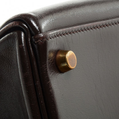 Hermes Box Kelly Retourne 32 Chocolate 18 of 20