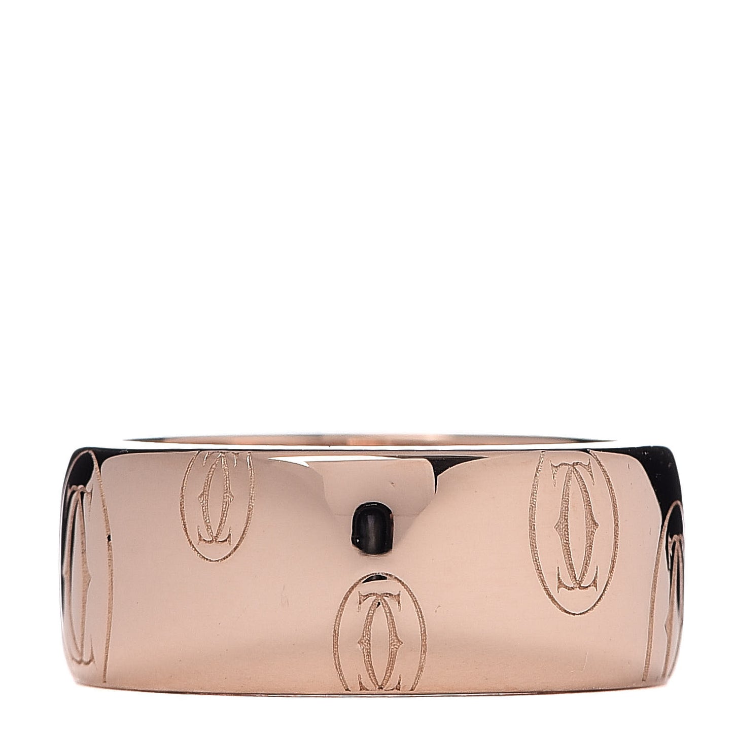 18K Pink Gold 8mm Happy Birthday Band Ring 51 5.75