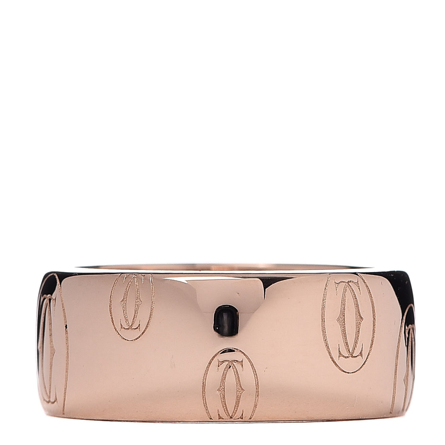 Cartier 18K Pink Gold 8mm Happy Birthday Band Ring 51 5.75 3 of 4