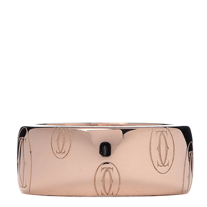Cartier 18K Pink Gold 8mm Happy Birthday Band Ring 51 5.75 3 of 4