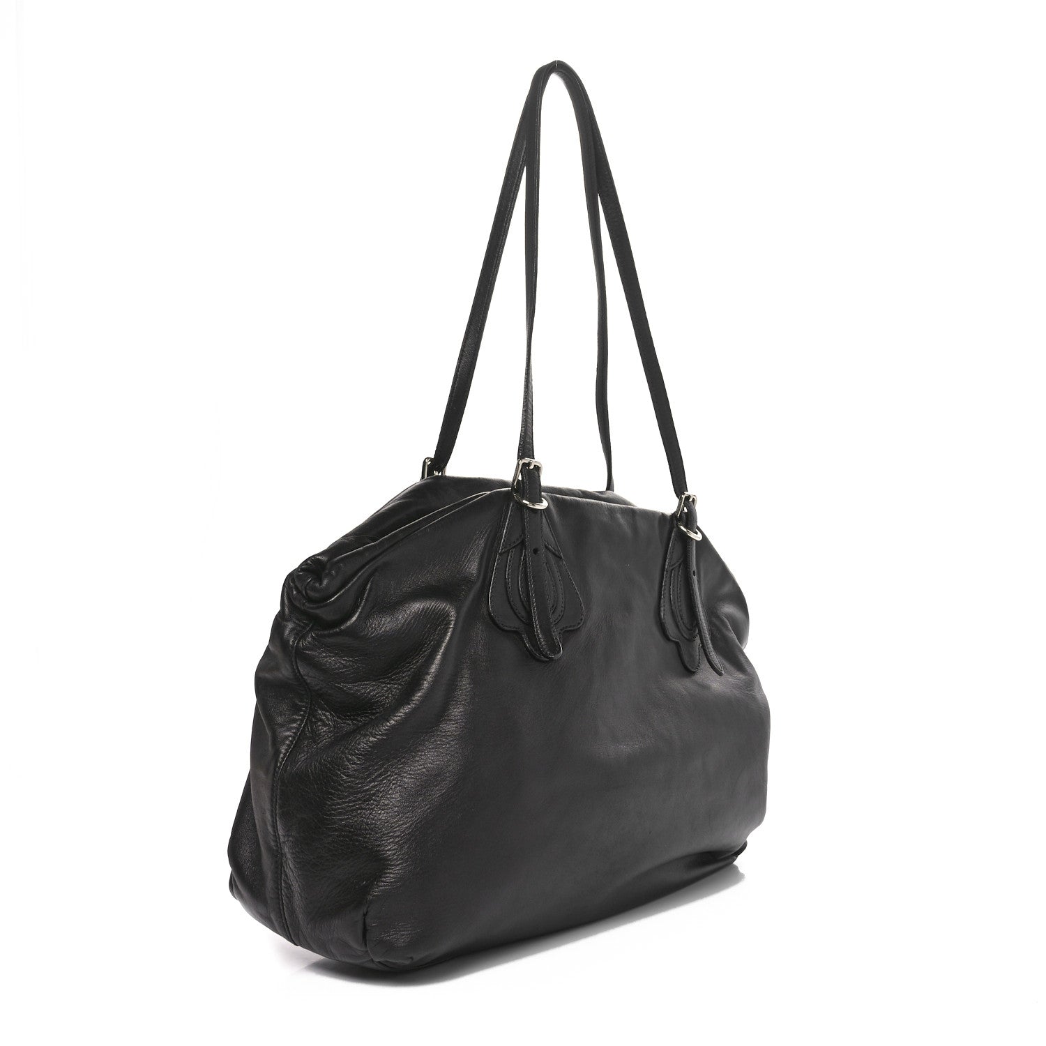 Prada Nappa Shoulder Bag Black 2 of 9