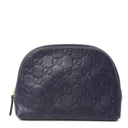 Gucci Guccissima GG Cosmetic Case Blue 1 of 7