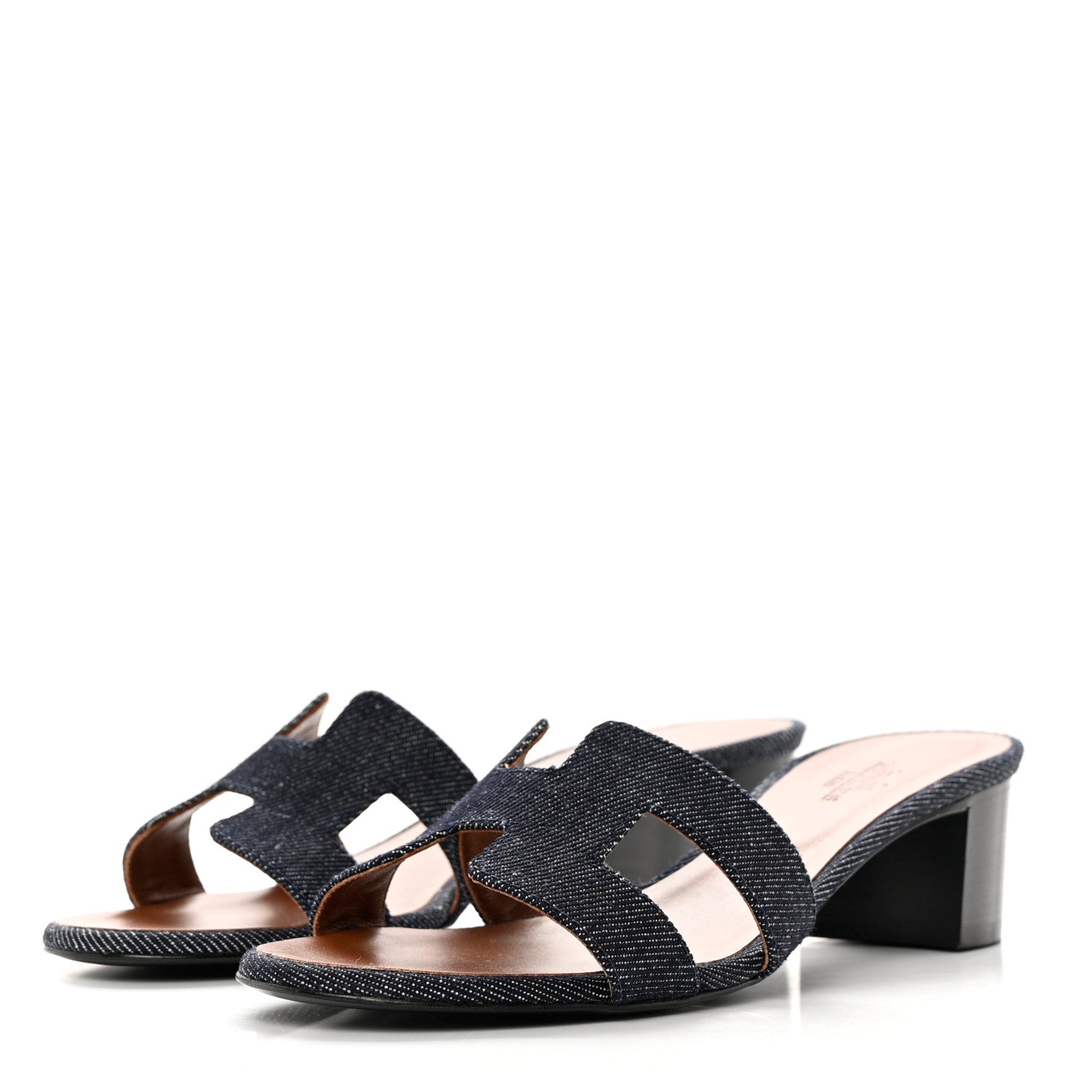 Hermes Denim Oasis Sandals 35.5 Bleu Brut 3 of 9