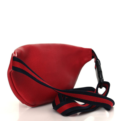 Gucci Grained Calfskin Small Logo Belt Bag Hibiscus Red 3 of 9