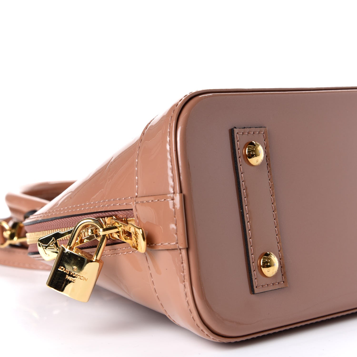 Louis Vuitton Vernis Alma BB Rose Velours 5 of 10