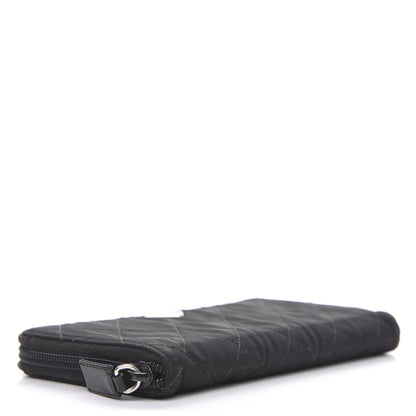 Prada Tessuto Nylon Quilted Zip Around Wallet Black 4 of 10