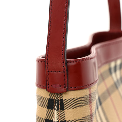Burberry Haymarket Check Shoulder Bag Red 11 of 15