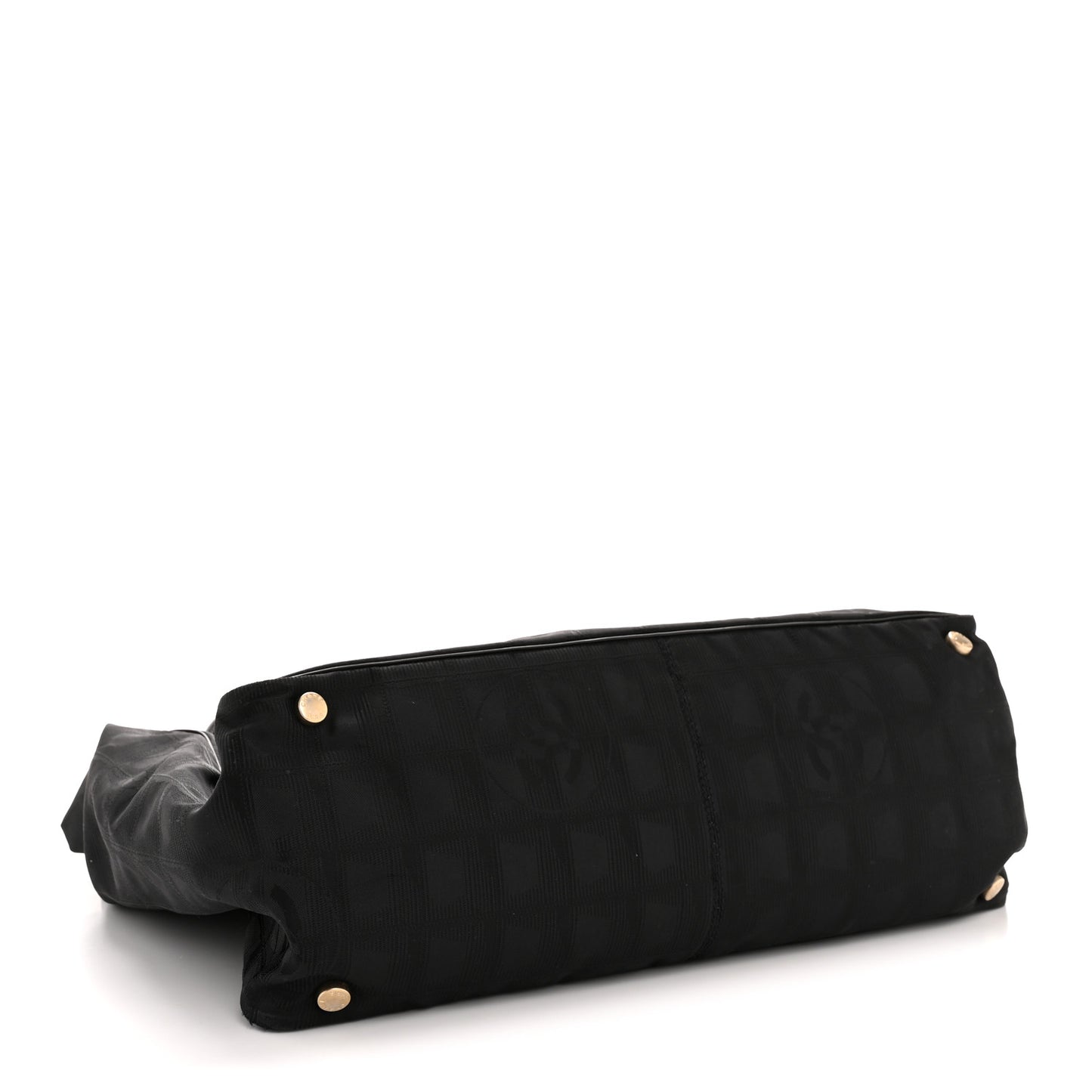 Nylon Large Travel Tote Black