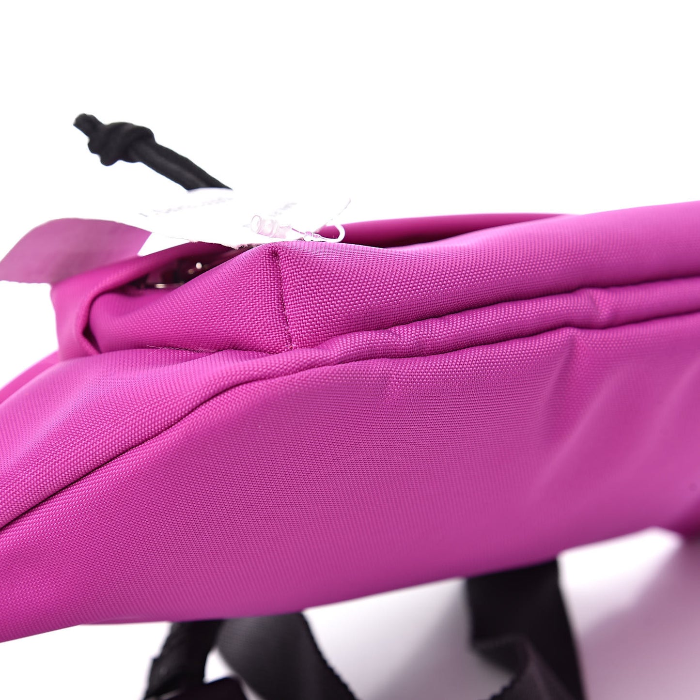 Sport Nylon Logo Embroidered Small Wheel Beltpack Fuchsia Black