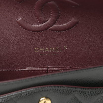 Chanel Caviar Quilted Medium Double Flap Black 6 of 12