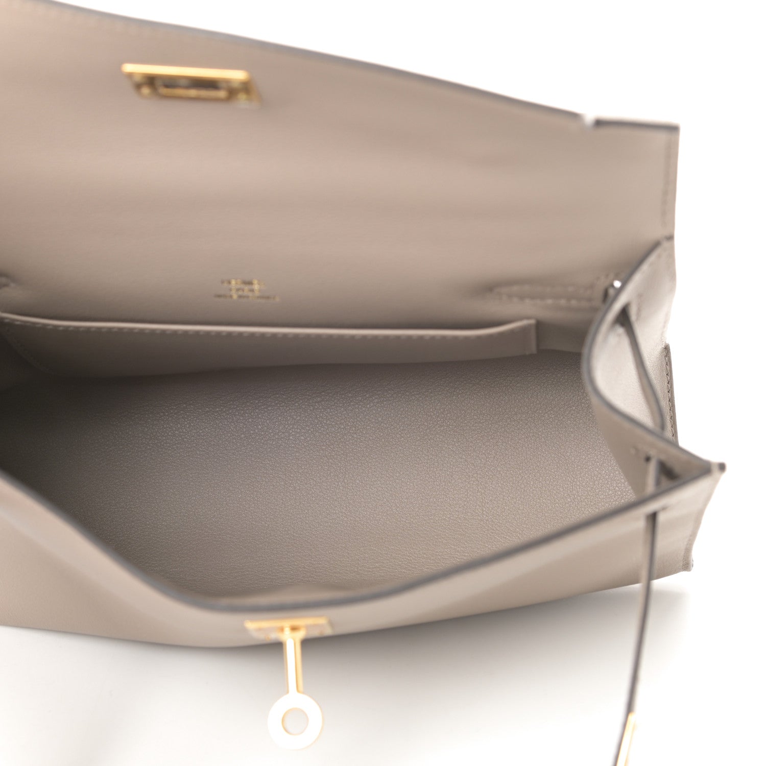 Hermes Swift Kelly Pochette Clutch Gris Asphalte 5 of 8