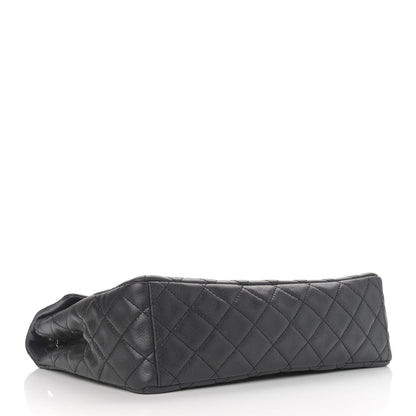 Chanel Washed Caviar Quilted Maxi Single Flap Black 3 of 9