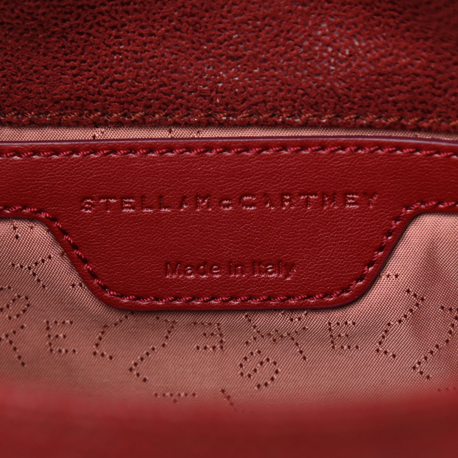 Stella McCartney Shaggy Deer Mini Candy Falabella Dark Cherry 6 of 7