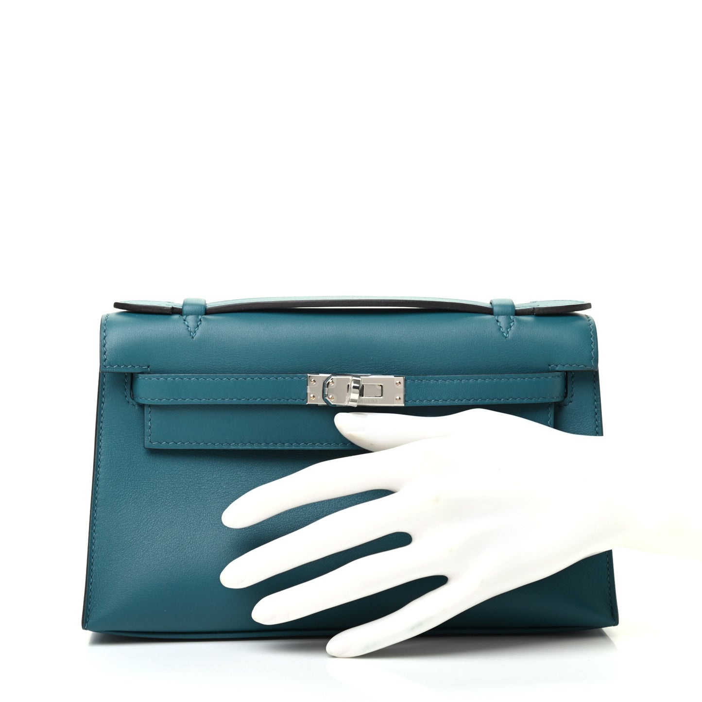 Swift Kelly Pochette Clutch Vert Bosphore
