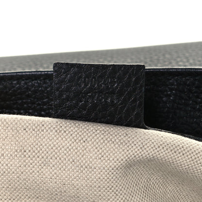 Gucci Calfskin Large GG Marmont Shoulder Bag Black 7 of 12