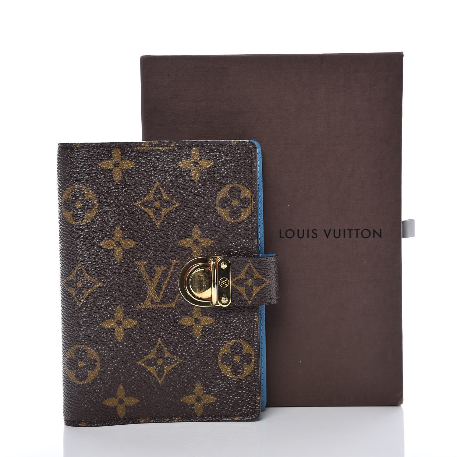 Louis Vuitton Monogram Koala Small Ring Agenda Cover Blue 10 of 10