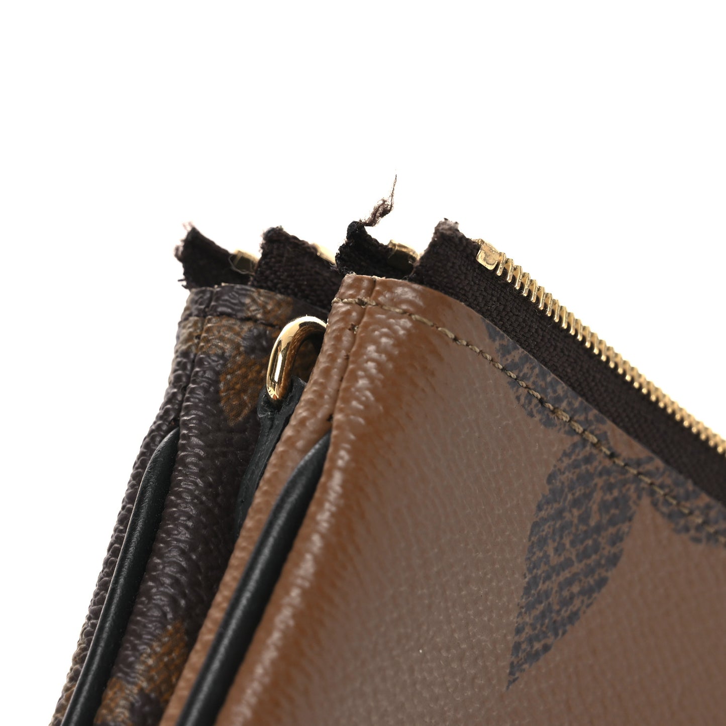 Reverse Monogram Giant Double Zip Pochette