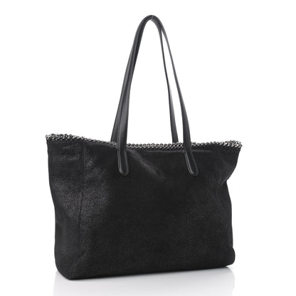 Stella McCartney Shaggy Deer Falabella East West Shopper Tote Black 3 of 11